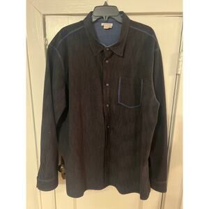 Cobalt 2 Carbon Black Brushed Corduroy Shirt XXL